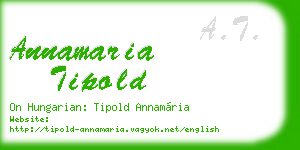 annamaria tipold business card