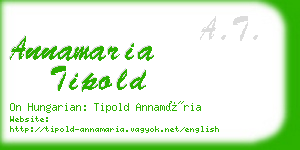 annamaria tipold business card